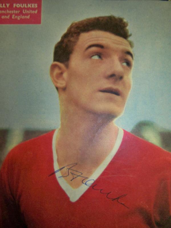 Billy Foulkes Manchester United Busby Babe survivor of Munich signed image