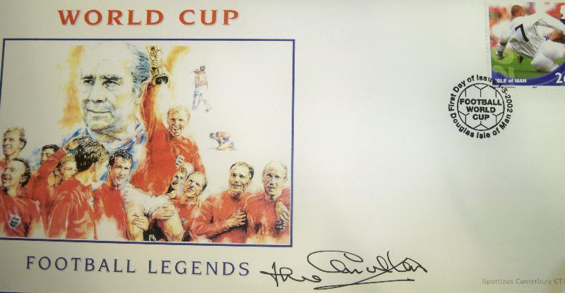 World cup first day cover signed by Jack Charlton 
