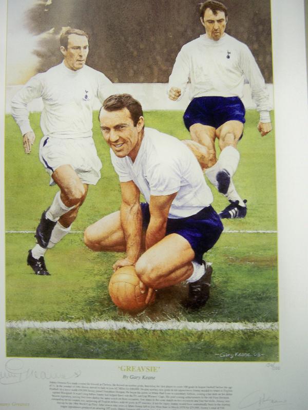 Jimmy Greaves signed print