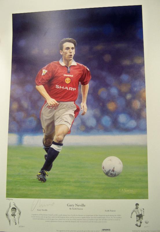 Gary Neville Signed print