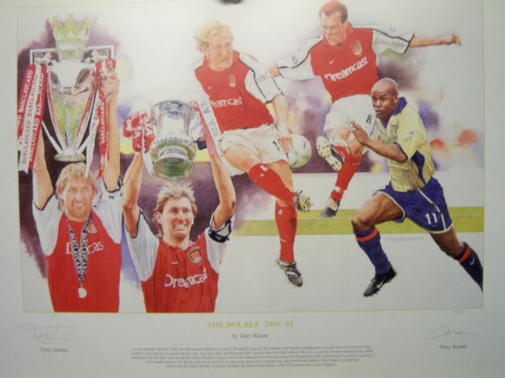 Tony Adams signed Arsenal print