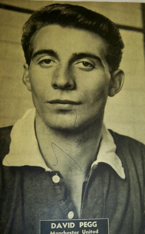 Rare David Pegg Manchester Utd Busby Babe Munich victim