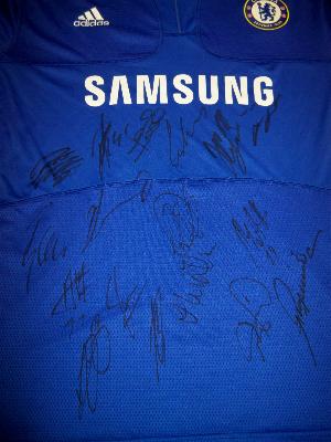 Chelsea double winning multi signed shirt signed by 17