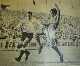 George Best and George Cohen signed image