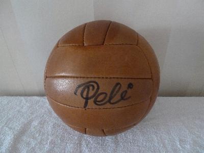 Pele signed old style football