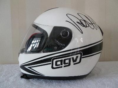 Valentino Rossi signed lucky number 7 helmet 