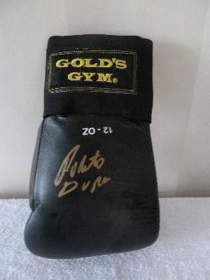 Roberto Duran signed boxing glove  also available in red
