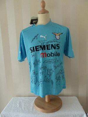 Lazio squad signed shirt signed by approx 15