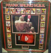 Frank Bruno signed Glove presentation 1