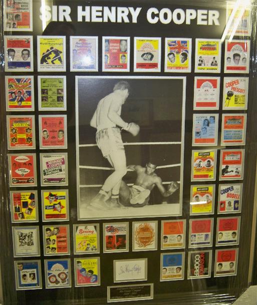 Henry Cooper signed presentation