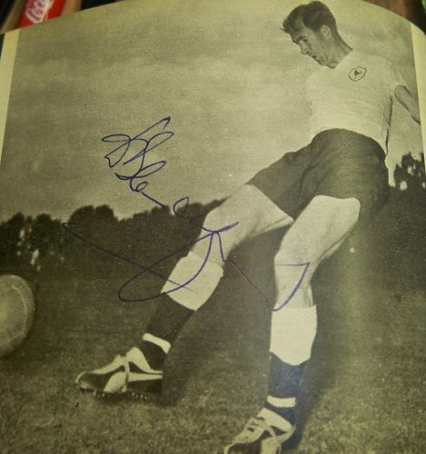 Danny Blanchflower signed Tottenham Hotsspur Image Spurs legend White Hart Lane