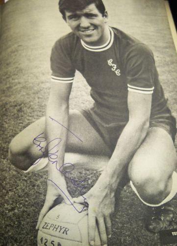 Terry Venables as a Chelsea player signed 1960's image AFTAL UACC