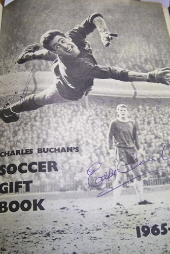 Peter Bonetti & Eddie McCreadie 1965-66 Charles Buchan signed Chelsea image