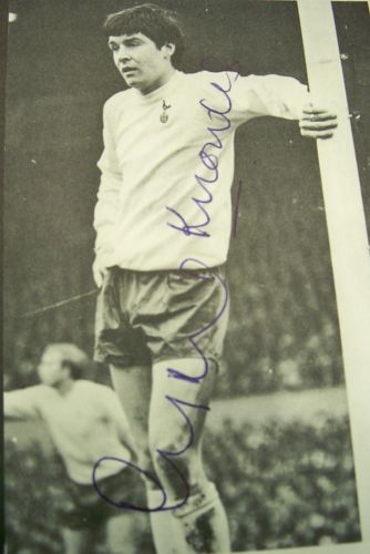 Cyril Knowles signed Tottenham Hotspur image AFTAL UACC clear signature