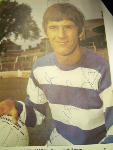 Roger Morgan actual signed Queens Park Rangers image colour 1960's UACC AFTAL