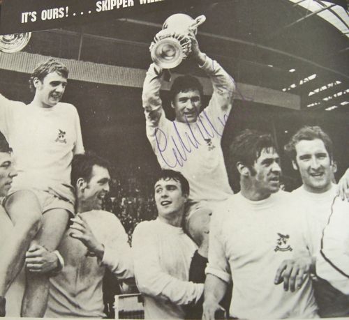 West Bromwich Albion FA Cup Final 1968 image signed by captain Graham Williams