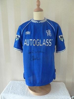 Zola signed Chelsea shirt