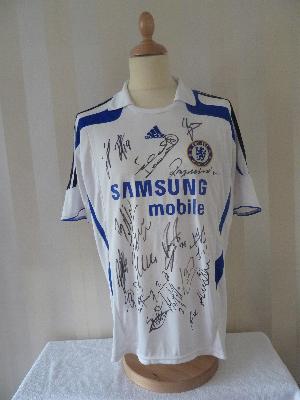 Chelsea double winning multi signed shirt 2009-2010 