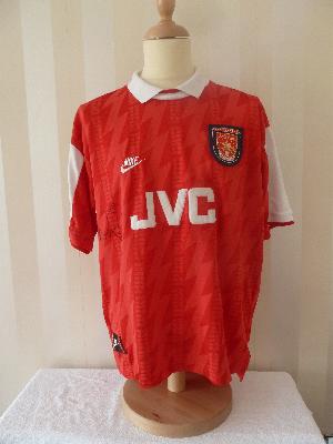 Ian Wright signed Arsenal shirt