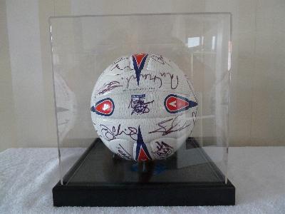 England ball signed by 2002 World Cup squad