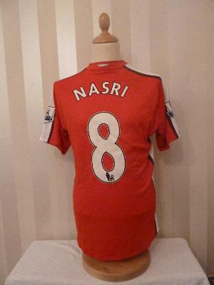 Samir Nasri match worn Arsenal shirt