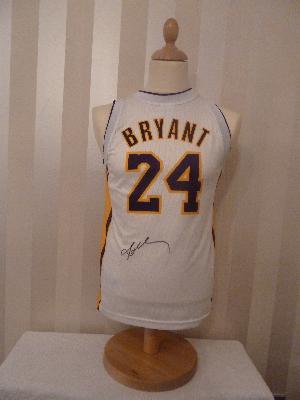Kobe Bryant signed basketball vest