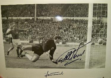 ****silly offer 1 only left Geoff Hurst and Hans Tilkowski signed large image