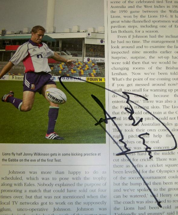 Jonny Wilkinson signed image