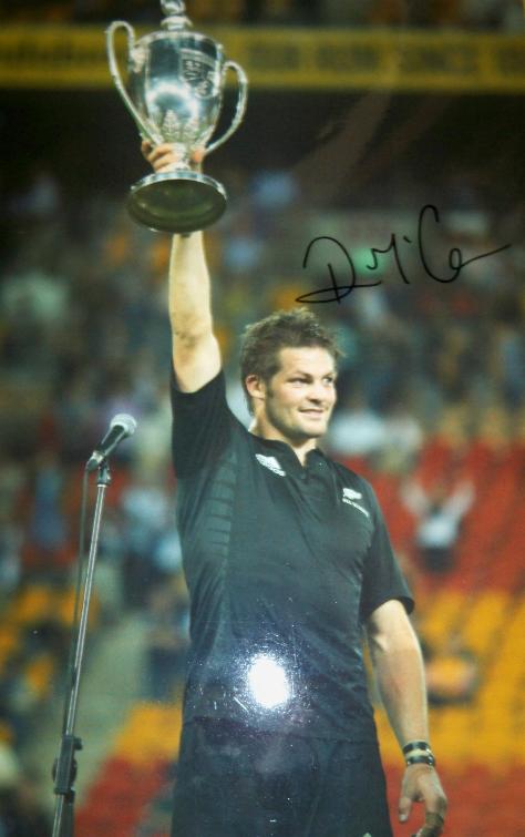 Richie McCaw All Blacks World Cup 2011 Captain signed photo 12 x 8