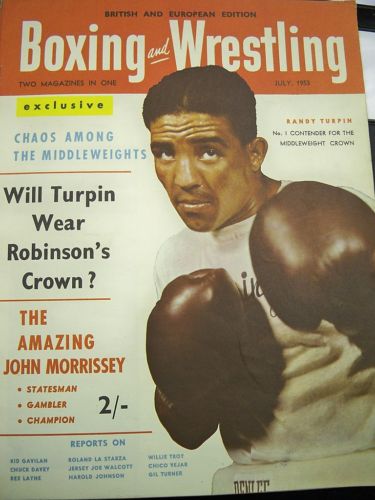 Boxing and Wrestling News July 1953 Rare