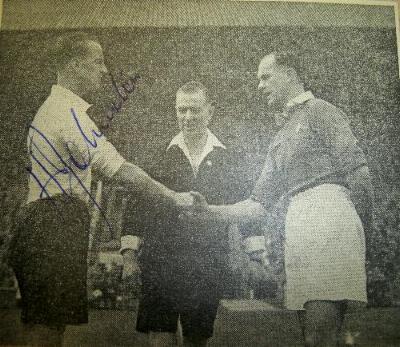Harry Johnson rare signed Blackpool image