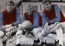 Sir Geoff Hurst Bobby Moore & Martin Peters