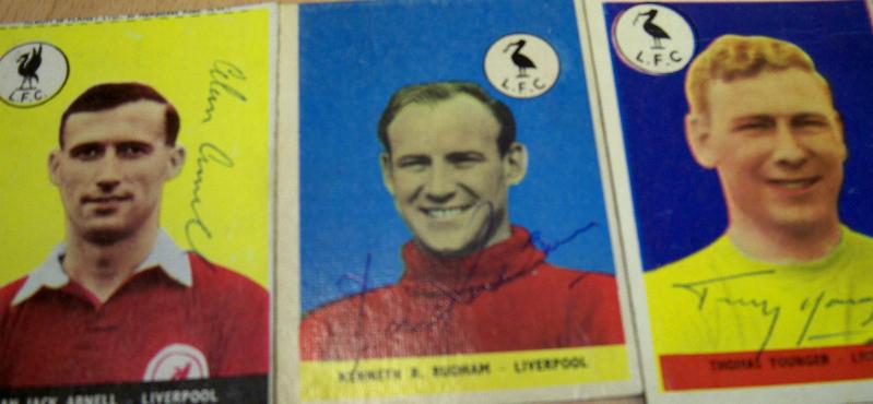 Alan Arnell, Thomas Younger, Kenneth R Rudham Liverpool signed AB&C cards