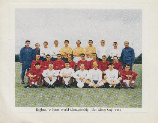 1966 Football Association Xmas Card signed from Dickie and Phyllis Bird