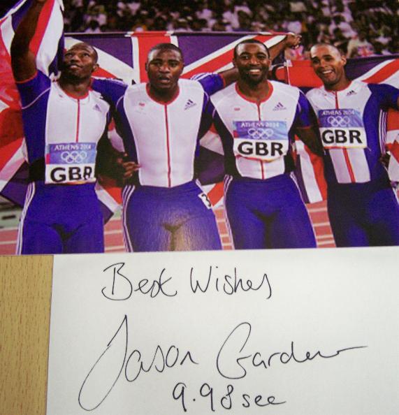 Jason Gardener is one of the UKs all time great sprinters signature and image