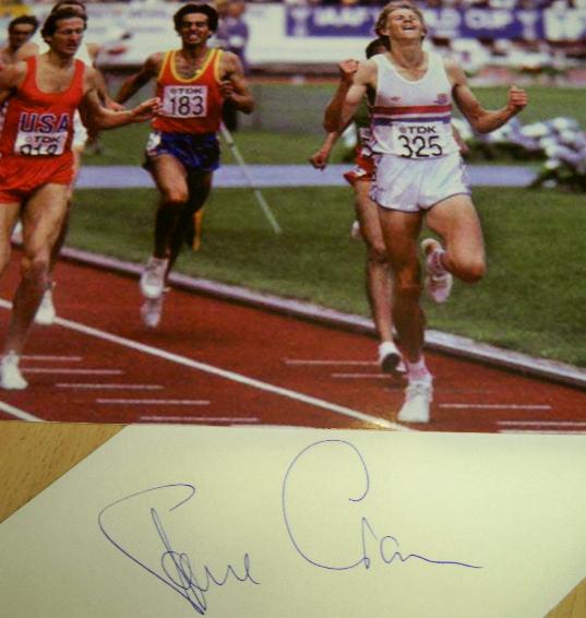 Steve Cram signature and image