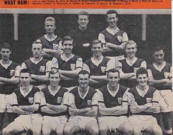 zebra westham signed group photo 