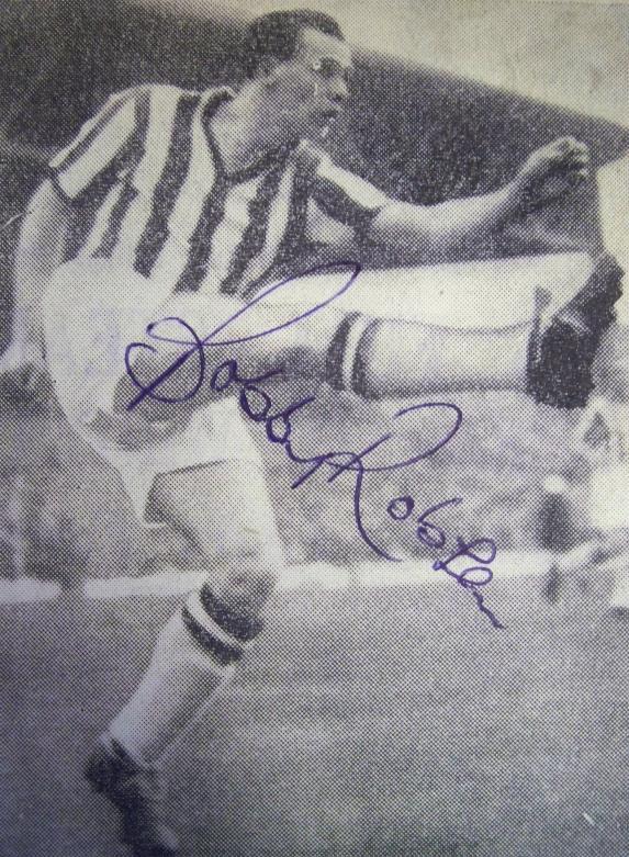 Bobby Robson rare action shot signed newspaper West Bromwich image