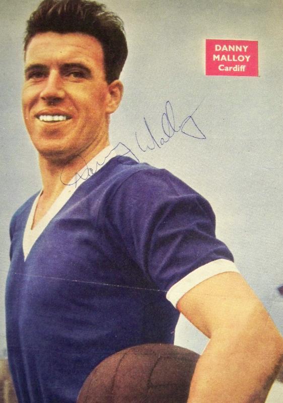 Danny Malloy Scotland & Cardiff City rare signed image