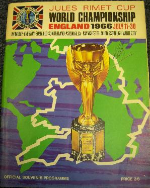 England World Championship 1966 Programme signed by Ken Aston