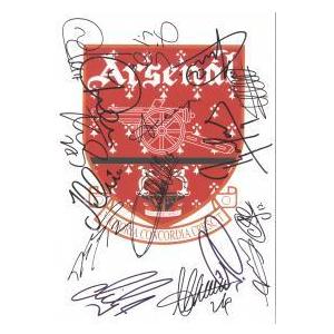 Arsenal emblem signed.