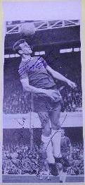 Eddie MacCreadie - Chelsea signed black and white magazine cut out