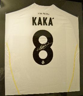 Kaka - Real Madrid number 8 signed shirt in a black frame