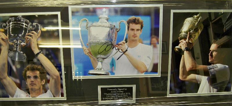 Andy Murray signed presentation including Wimbledon image reduced 25