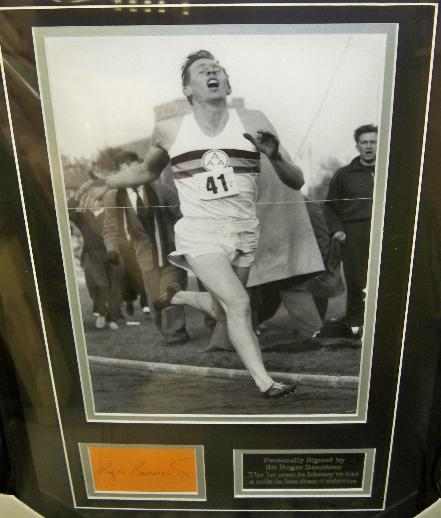 Roger Bannister signature and image