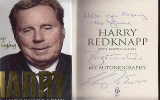Harry Redknapp signed book