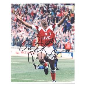 Ian wright celebrates.