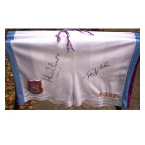 Signed West Ham shorts.