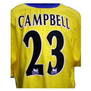 Sol Campbell signed & worn shirt from the pre-season friendly.