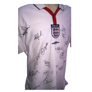 Signed  England shirts various from current  back to 1966.